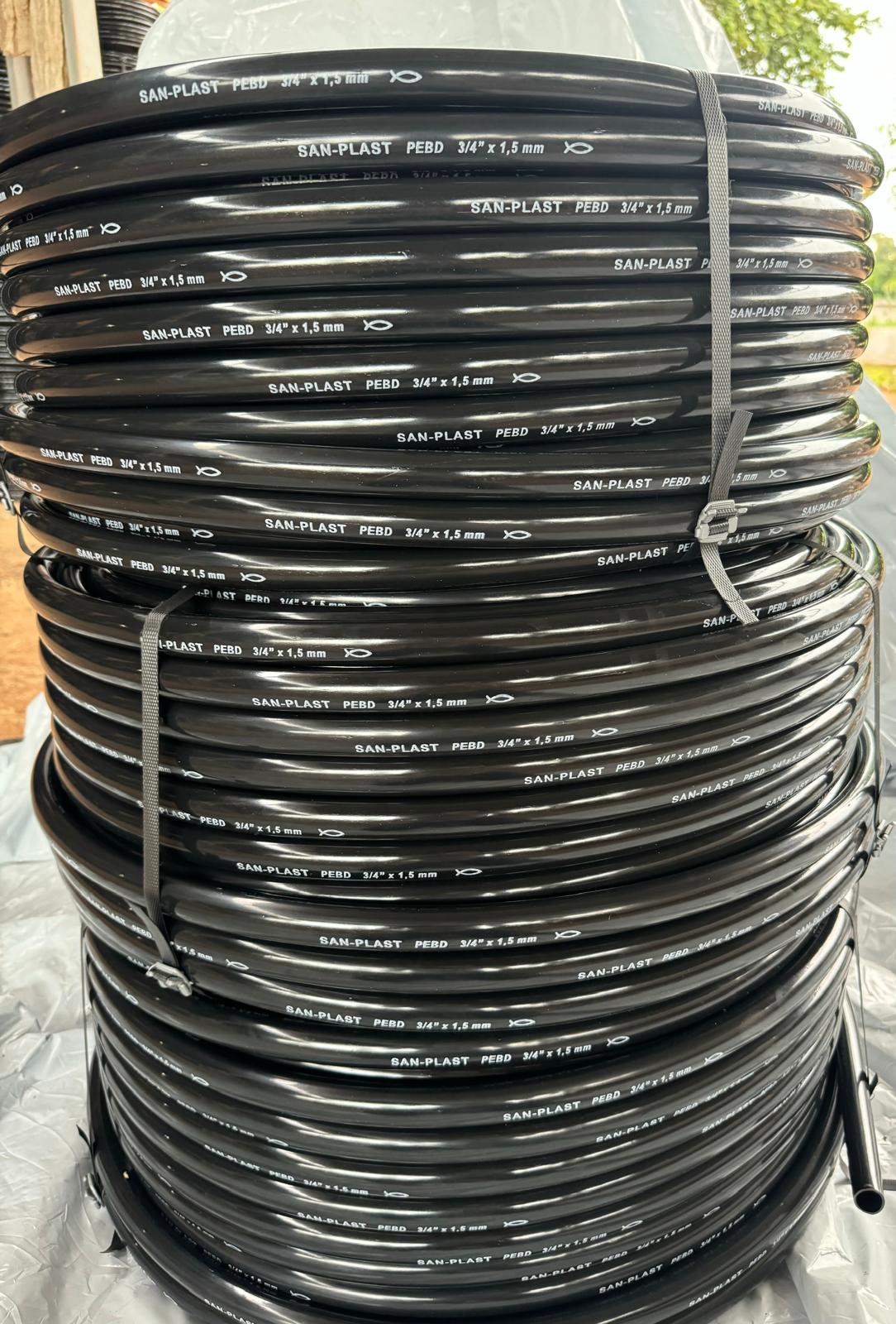 Rolo de mangueira PEBD 3/4" x 2,0 mm SAN-PLAST